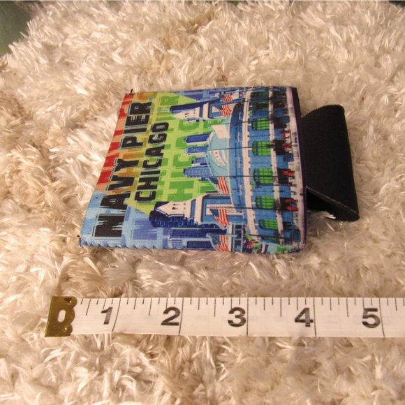 TWO Navy Pier, Chicago Coozies Drink Pop Soda Beer Holder - LIKE NEW - Picture 3 of 3